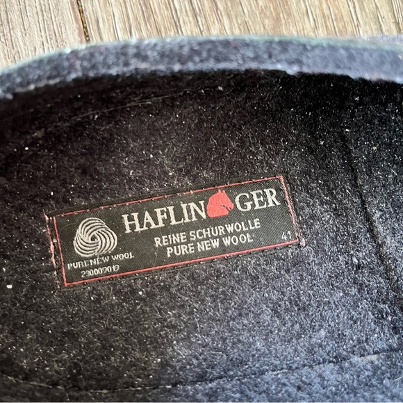 Haflinger Gray Wool Felt Slippers Size 41 - Picture 6 of 9